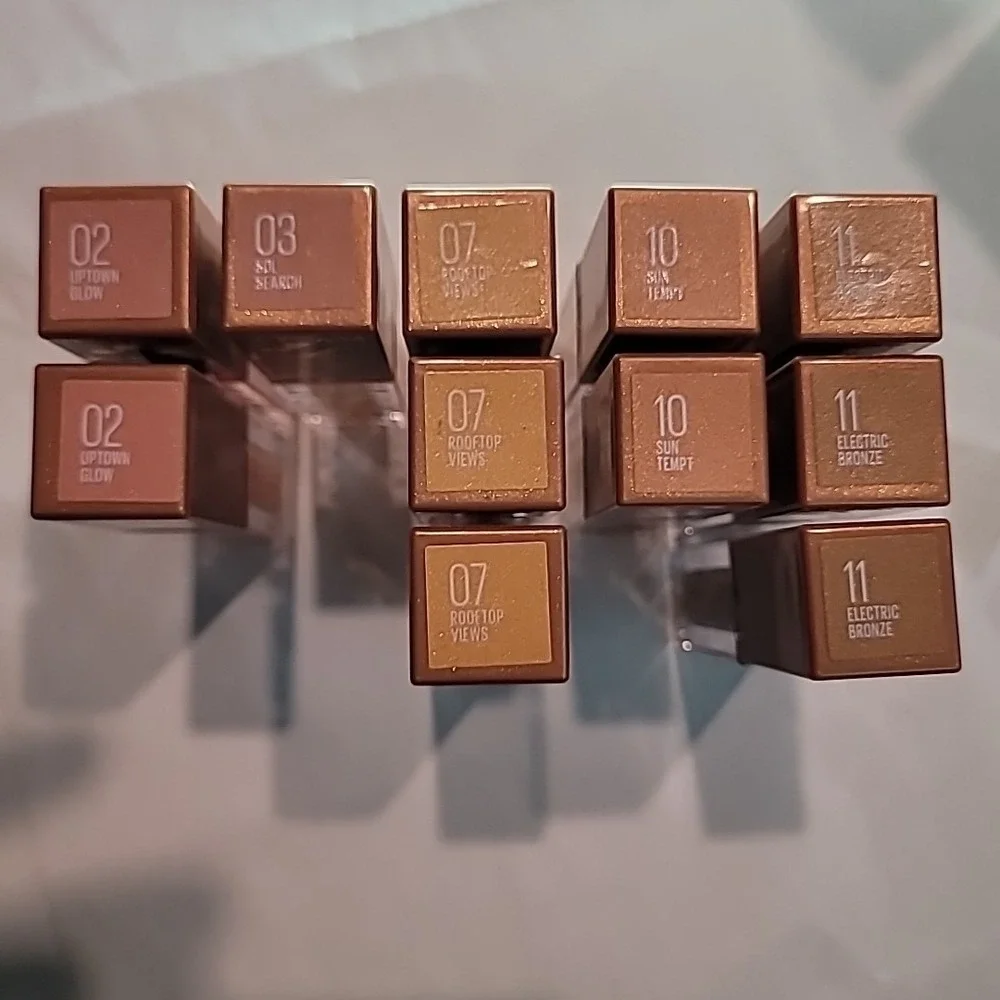 Lot Of 11 Maybelline Sunkisser Liquid Blush Uptown Sol Rooftop Sun Bronze Makeup